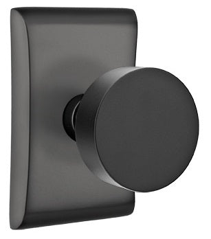 Emtek Modern Round Door Knob with Neos Rosette