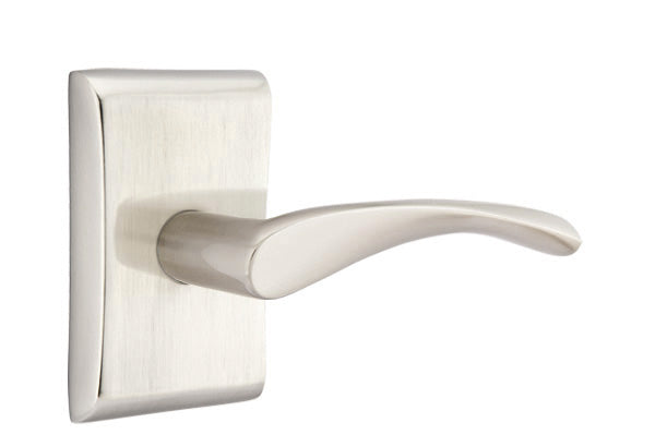 Emtek Triton Door Lever - Neos Rosette - Satin Nickel