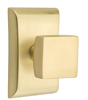 Emtek Square Knob - Neos Rosette