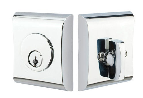 Emtek Neos Style Deadbolt - Polished Chrome