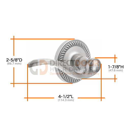 Grandeur Newport Rosette with Bellagio Lever Specs