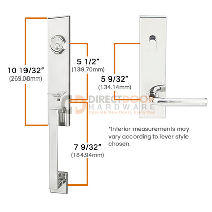 Inox New York Handleset