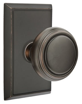 Emtek Norwich Knob With Rectangular Rosette