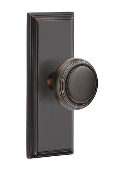 Emtek Belmont Knob with Wilshire Sideplate