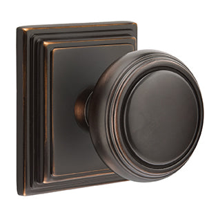 Emtek Norwich Knob with Wilshire Rosette - Oil Rubbed Bronze