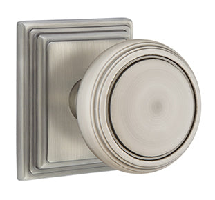 Emtek Norwich Knob with Wilshire Rosette - Pewter