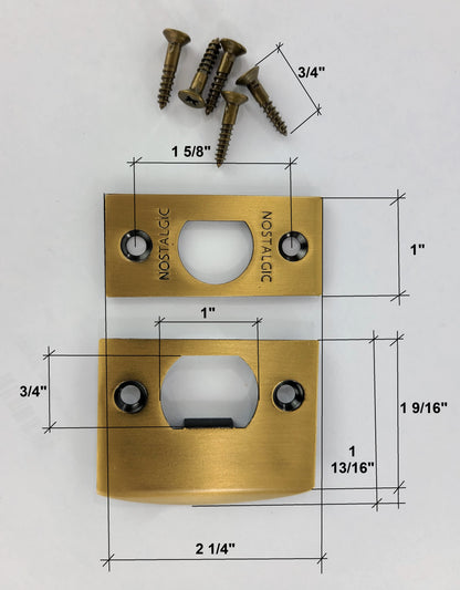 Strike & Faceplate Dimensions