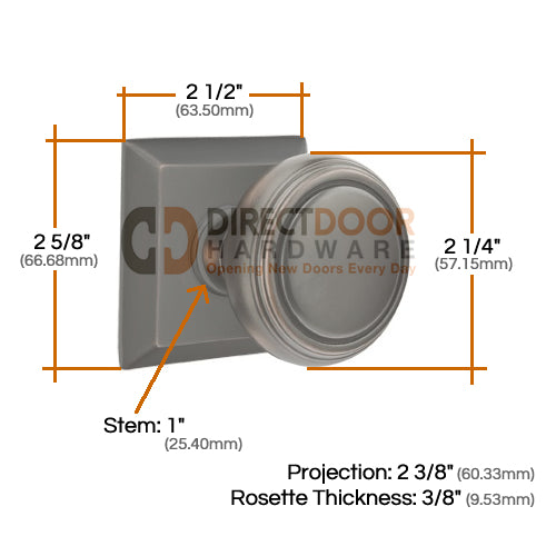 Emtek Norwich Knob Specs Quincy Rosette