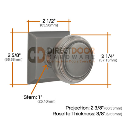 Emtek Norwich Knob Specs Quincy Rosette