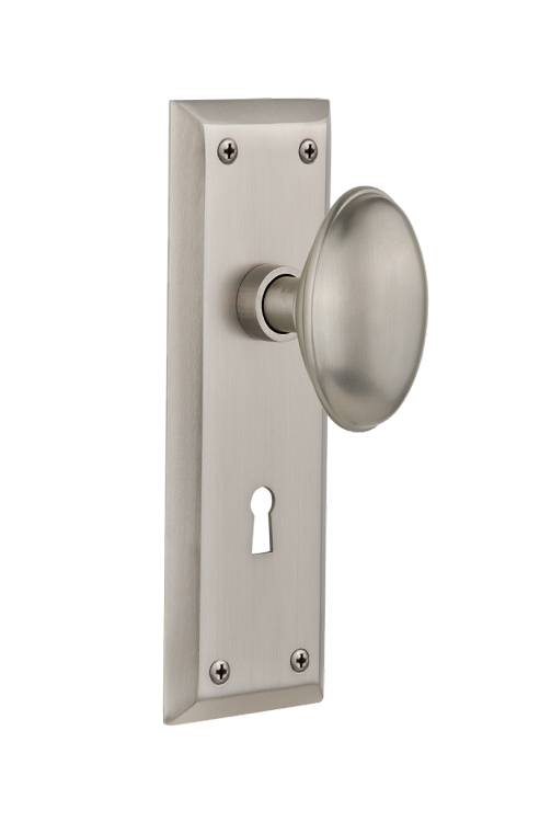 Nostalgic Warehouse New York Plate with Homestead Knob