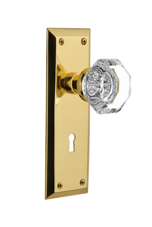 Nostalgic Warehouse New York Plate with Waldorf Knob