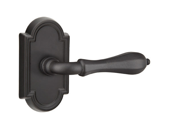 Emtek Octagon Lever with Style 11 Rosette - Flat Black