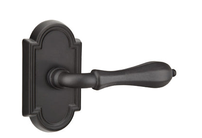 Emtek Octagon Lever with Style 11 Rosette - Flat Black