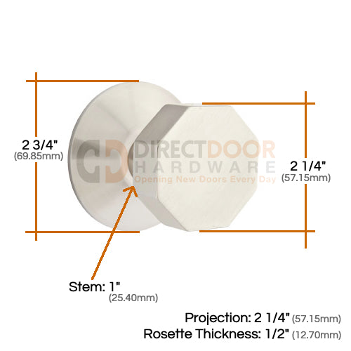 Emtek Octagon Specs Modern Rosette