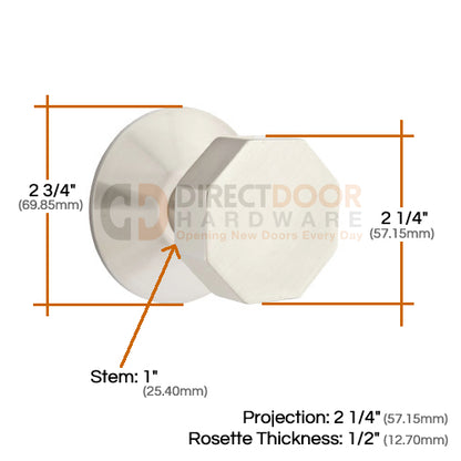 Emtek Octagon Specs Modern Rosette