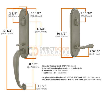 Emtek Octagon Handleset