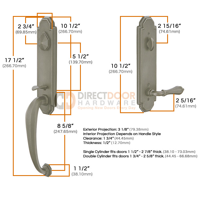 Emtek Octagon Handleset