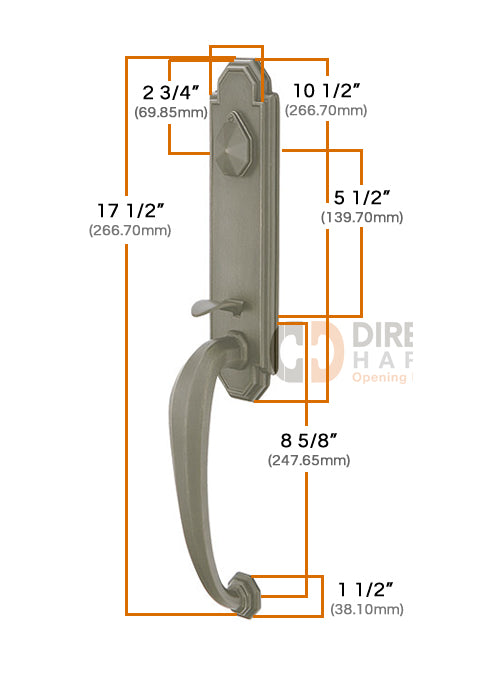 Emtek Octagon Grip by Grip Handleset