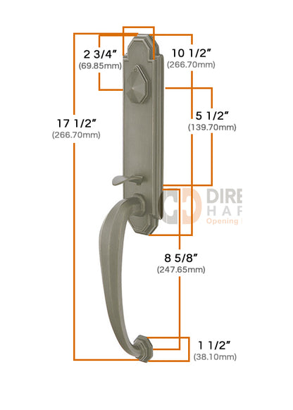 Emtek Octagon Grip by Grip Handleset