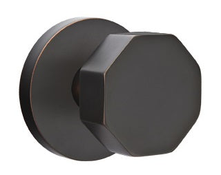 Emtek Octagon Modern Door Knob with Disk Rosette