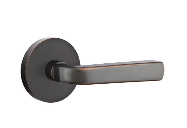 Emtek Sion Lever Oil Rubbed Bronze-Disk Rosette