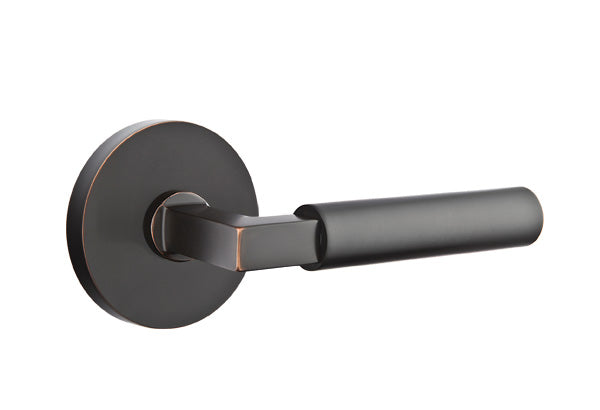 Emtek Brass Hercules Lever Oil Rubbed Bronze-Disk Rosette