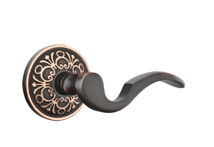 Emtek Cortina Lever Oil Rubbed Bronze-Lancaster Rosette