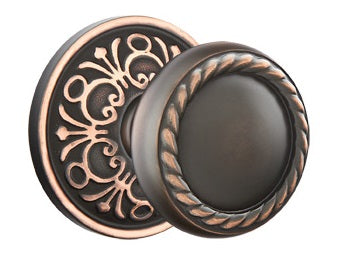 Emtek Rope Knob - Lancaster Rosette