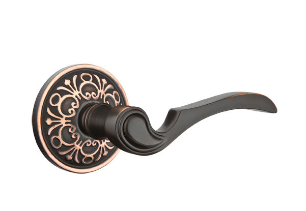 Emtek Coventry Lever Oil Rubbed Bronze-Lancaster Rosette