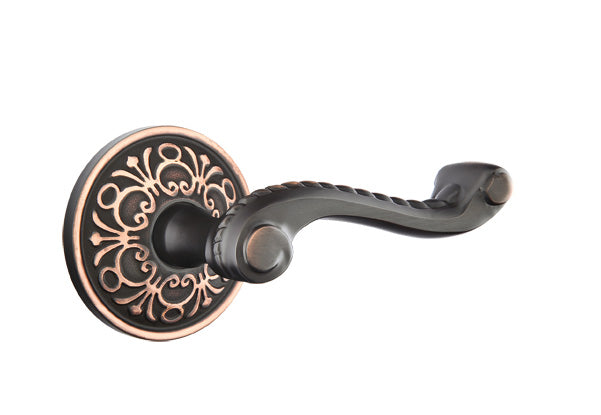 Emtek Rope Lever Oil Rubbed Bronze-Lancaster Rosette