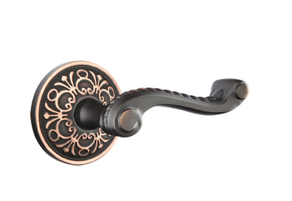 Emtek Rope Lever Oil Rubbed Bronze-Lancaster Rosette