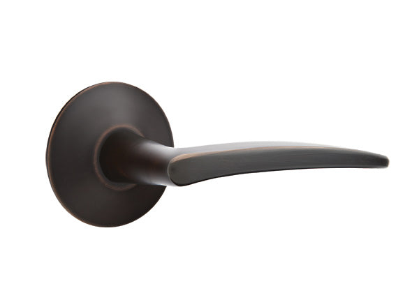 Emtek Poseidon Lever Oil Rubbed Bronze-Modern Rosette
