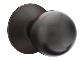 Emtek Orb Modern Door Knob with Modern Rosette - Oil Rubbed Bronze