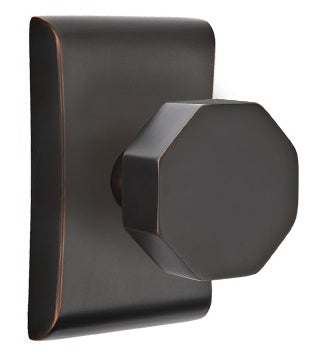 Emtek Octagon Modern Door Knob with Neos Rosette