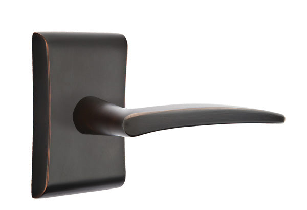 Emtek Poseidon Lever Oil Rubbed Bronze-Neos Rosette