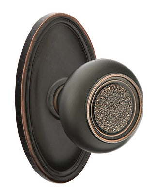 Emtek Belmont Knob Oil Rubbed Bronze Oval Rosette