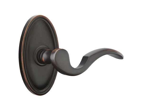 Emtek Cortina Lever Oil Rubbed Bronze-Oval Rosette