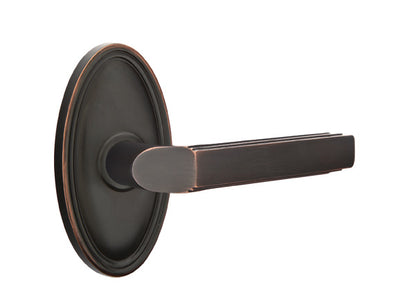 Emtek Milano Lever Oil Rubbed Bronze-Oval Rosette