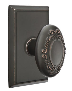 Emtek Victoria Knob - Rectangular Rosette