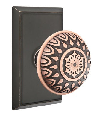 Emtek Lancaster Knob - Rectangular Rosette