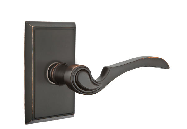 Emtek Coventry Lever Oil Rubbed Bronze-Rectangular Rosette