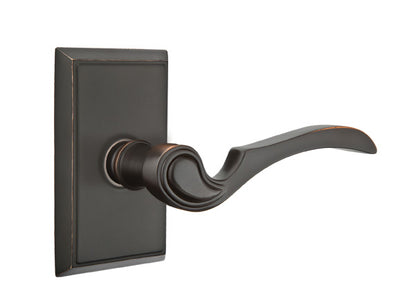 Emtek Coventry Lever Oil Rubbed Bronze-Rectangular Rosette
