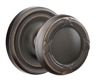 Emtek Ribbon and Reed Knob - Regular Rosette