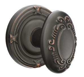 Emtek Victoria Knob - Ribbon and Reed Rosette