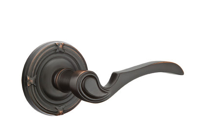 Emtek Coventry Lever Oil Rubbed Bronze-Ribbon and Reed Rosette