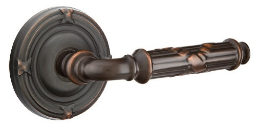 Emtek Ribbon and Reed Lever Oil Rubbed Bronze-Ribbon and Reed Rosette