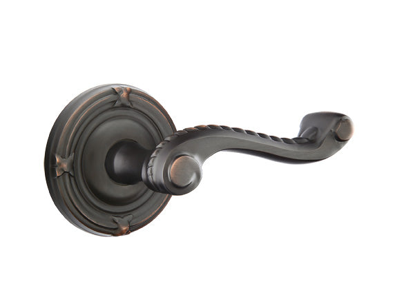 Emtek Rope Lever Oil Rubbed Bronze-Ribbon and Reed Rosette