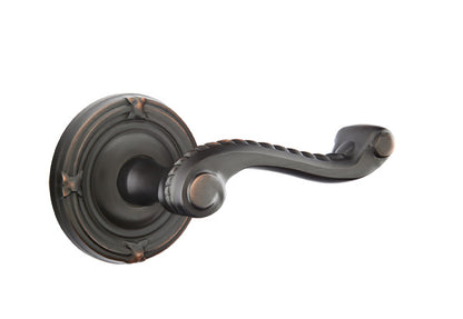 Emtek Rope Lever Oil Rubbed Bronze-Ribbon and Reed Rosette