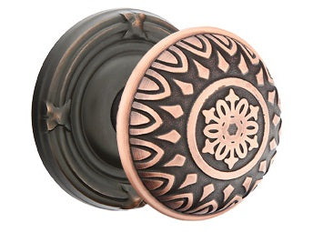 Emtek Lancaster Knob - Ribbon and Reed Rosette