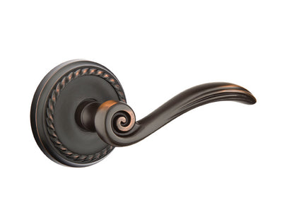 Emtek Elan Lever Oil Rubbed Bronze-Rope Rosette